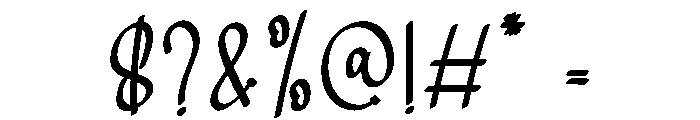 Sweety Calligraphy Font OTHER CHARS