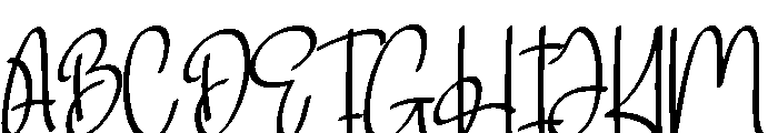 Sweety Calligraphy Font UPPERCASE