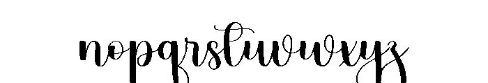 Sweety Marsmallow Font LOWERCASE