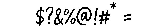 Sweetylike Font OTHER CHARS