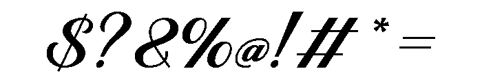 Swical Font OTHER CHARS