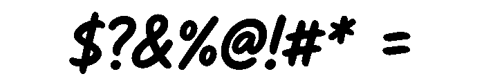 Swift Marker Font OTHER CHARS