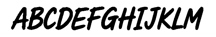 Swift Marker Font UPPERCASE
