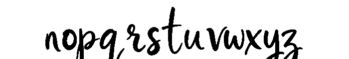 Swiftbloom Regular Font LOWERCASE
