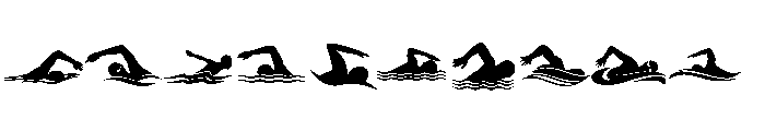 Swimming Silhouettes Font OTHER CHARS