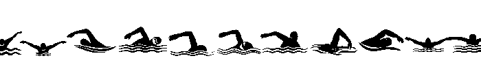 Swimming Silhouettes FONT