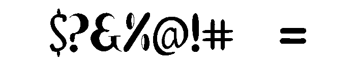 Swing heart Font OTHER CHARS