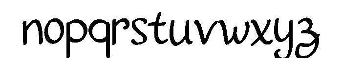 Swing heart Font LOWERCASE