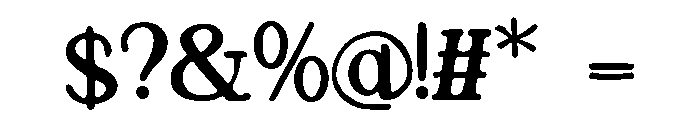 SwingTime Font OTHER CHARS