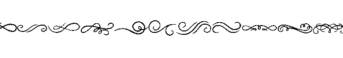 Swirl Clipart Font UPPERCASE