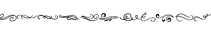 Swirl Clipart Font UPPERCASE