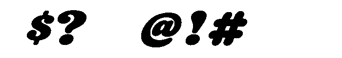 Swirlpuff Font OTHER CHARS