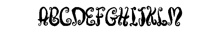 Swirly Goth By Squeeb C Regular FONT