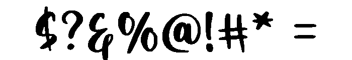 Swirly Kokies Regular Font OTHER CHARS