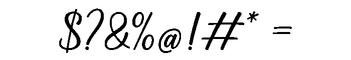 Swirly Modena Font OTHER CHARS