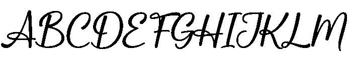 Swirly Modena Font UPPERCASE