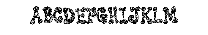 Swirly Whirly Hippy By  Regular FONT