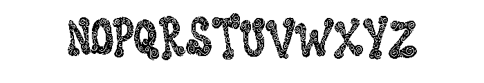 Swirly Whirly Hippy By  Regular Font LOWERCASE
