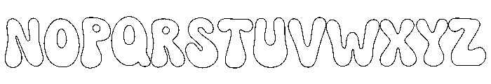 Swisy Outline Font UPPERCASE
