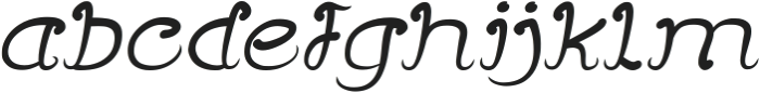SWAMPTHING Italic otf (100) Font LOWERCASE