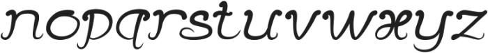 SWAMPTHING Italic otf (100) Font LOWERCASE