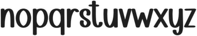 SWEET CHUBBY Regular otf (400) Font LOWERCASE