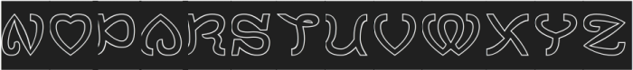 SWEET LOVE-Hollow-Inverse otf (400) Font UPPERCASE