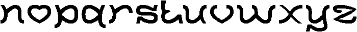 SWEET LOVE otf (400) Font LOWERCASE