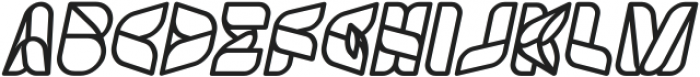 SWIMMER BROWSER Bold Italic otf (700) Font UPPERCASE