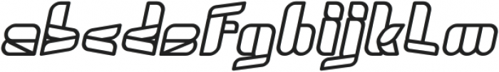 SWIMMER BROWSER Bold Italic otf (700) Font LOWERCASE