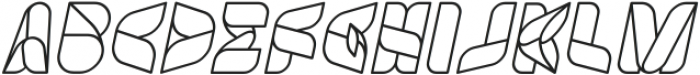 SWIMMER BROWSER Italic otf (400) Font UPPERCASE