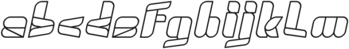 SWIMMER BROWSER Italic otf (400) Font LOWERCASE