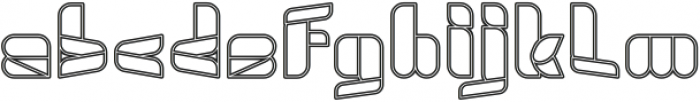 SWIMMER BROWSER-outlined otf (400) Font LOWERCASE