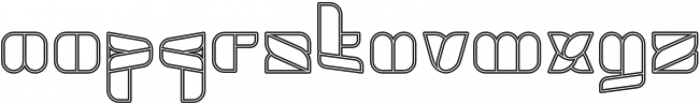SWIMMER BROWSER-outlined otf (400) Font LOWERCASE