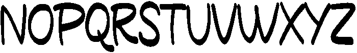 SWIMMING Regular otf (400) Font UPPERCASE