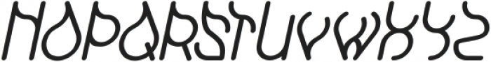 SWINGING SWAN Bold Italic otf (700) Font UPPERCASE