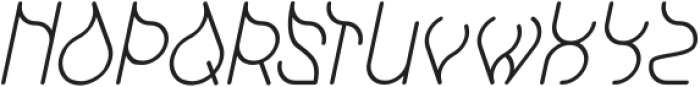 SWINGING SWAN Italic otf (400) Font UPPERCASE