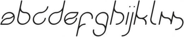 SWINGING SWAN Italic otf (400) Font LOWERCASE