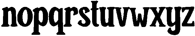 SWOOSH Regular otf (400) Font LOWERCASE