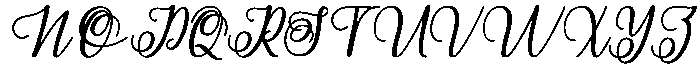 Swashes Regular otf (400) Font UPPERCASE