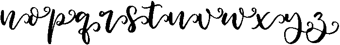 Swashes otf (400) Font LOWERCASE
