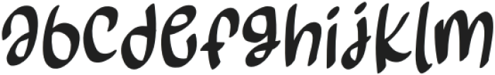 Sweeping Regular otf (400) Font LOWERCASE