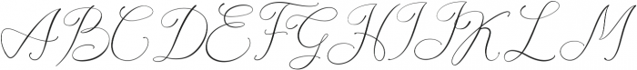 Sweet And Glory otf (400) Font UPPERCASE