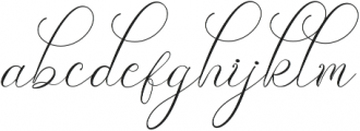 Sweet And Glory otf (400) Font LOWERCASE