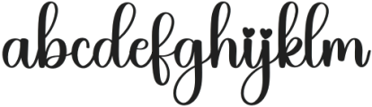 Sweet Barbie Regular otf (400) Font LOWERCASE