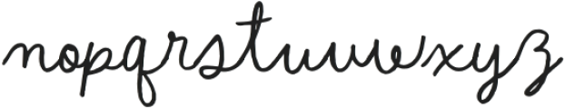 Sweet By Nature Script Regular otf (400) Font LOWERCASE