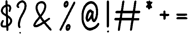 Sweet Candy otf (400) Font OTHER CHARS