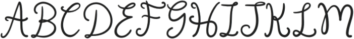 Sweet Disposition Regular otf (400) Font UPPERCASE