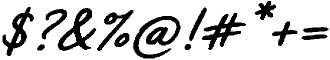 Sweet Friday Thing Bold Oblique Script otf (100) Font OTHER CHARS