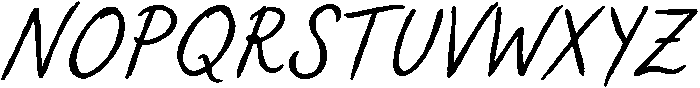 Sweet Friday Thing Medium Oblique Caps otf (100) Font UPPERCASE